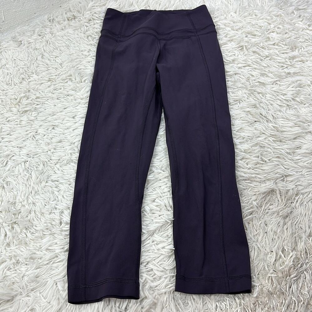 Lululemon Pushing Limits Crop (Nulu 21") Boysenberry